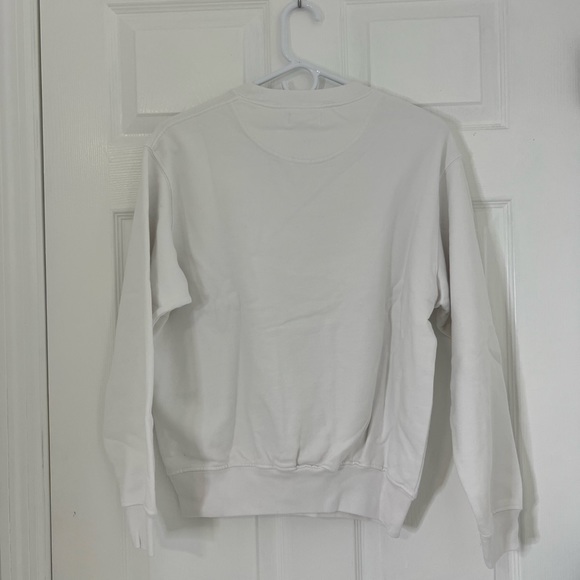 ANINE BING Ramona Sweatshirt AB x TO B White Pullover - Picture 14 of 14